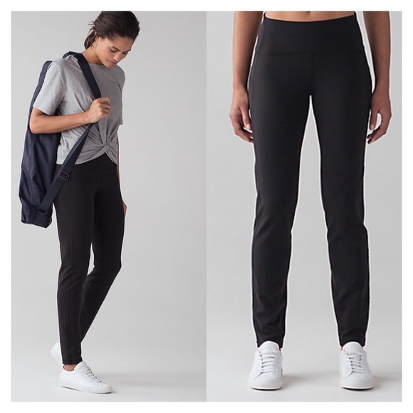lululemon athletica Pants - Lululemon Black Luon Leggings Like New